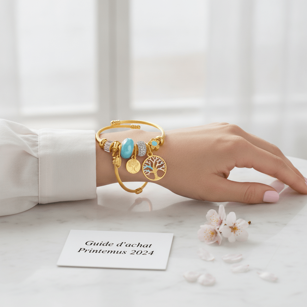 Illustration pour l'article : Guide d'achat des bracelets arbre de vie pour femme au printemps 2024
