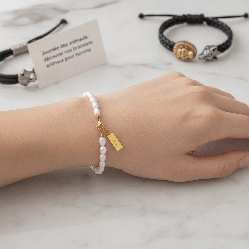Illustration pour l'article : Journée des animaux : découvrez nos bracelets animaux pour homme