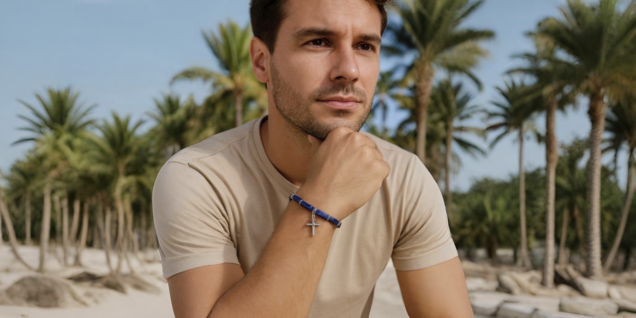 Bracelets en Lapis-lazuli pour Homme - La Boutique du Bracelet