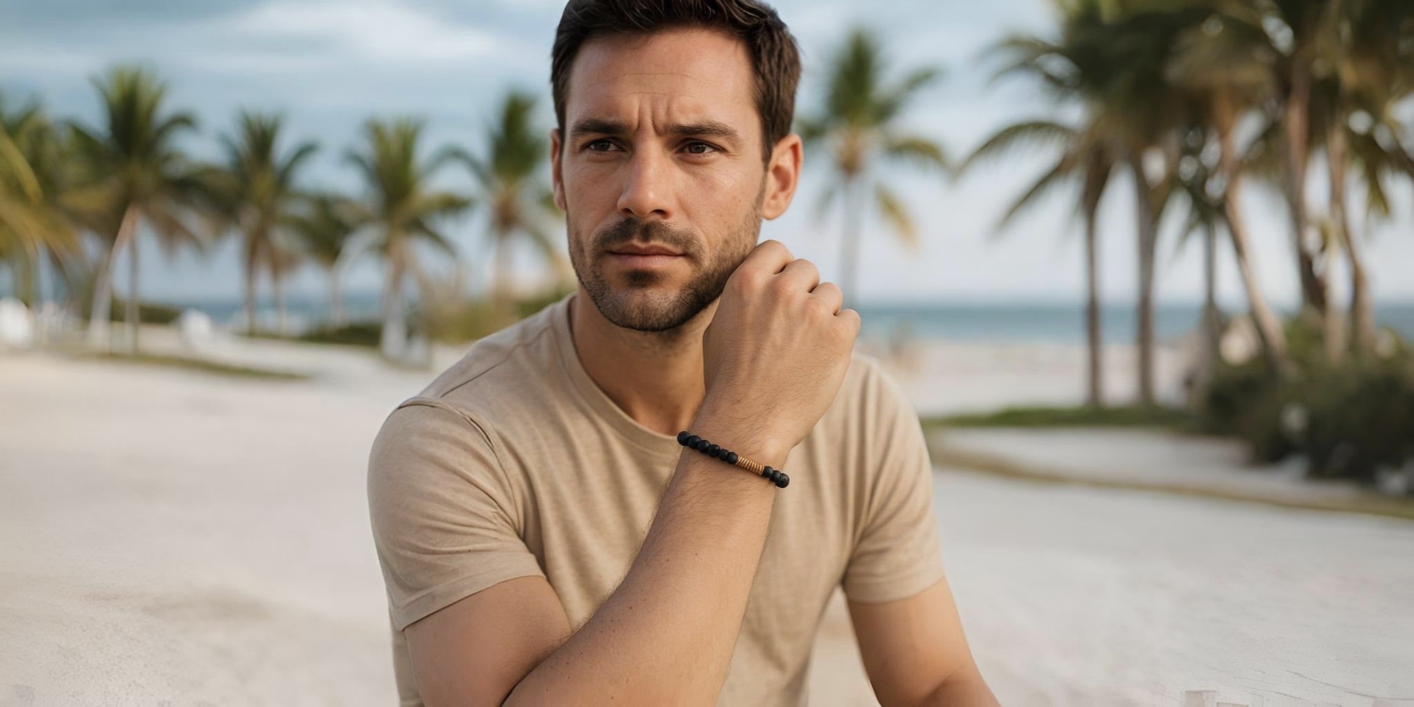 Bracelets en Pierre Volcanique pour Homme - La Boutique du Bracelet