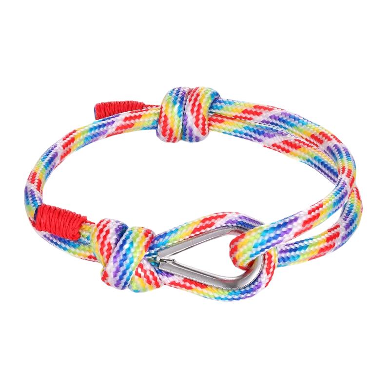 Bracelet nautique en corde tressée, avec fermoir boucle en acier inoxydable, un accessoire ajustable pour le quotidien, modèle Stanley