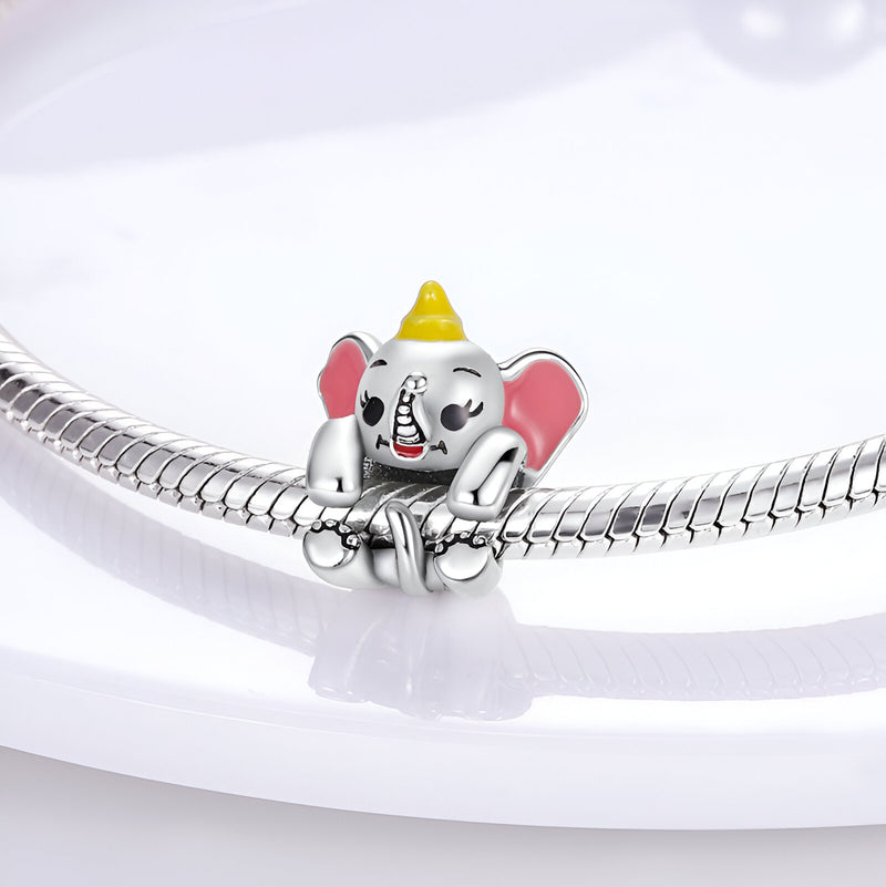 Charm elefante de orejas grandes para mujer, modelo Danica