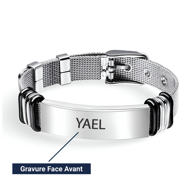 Vista previa de la personalización del brazalete modelo Yael
