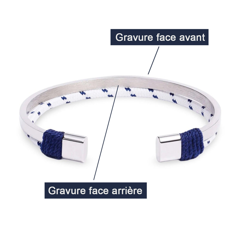 Vista previa de la personalización del brazalete modelo Alberto