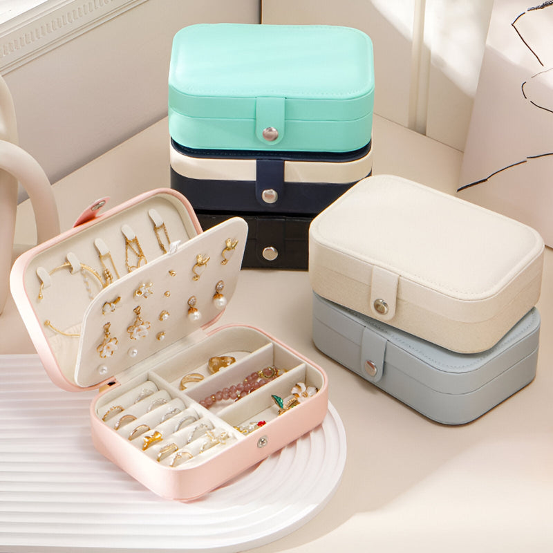 Caja de joyas portátil, tamaño mediano, modelo Martina