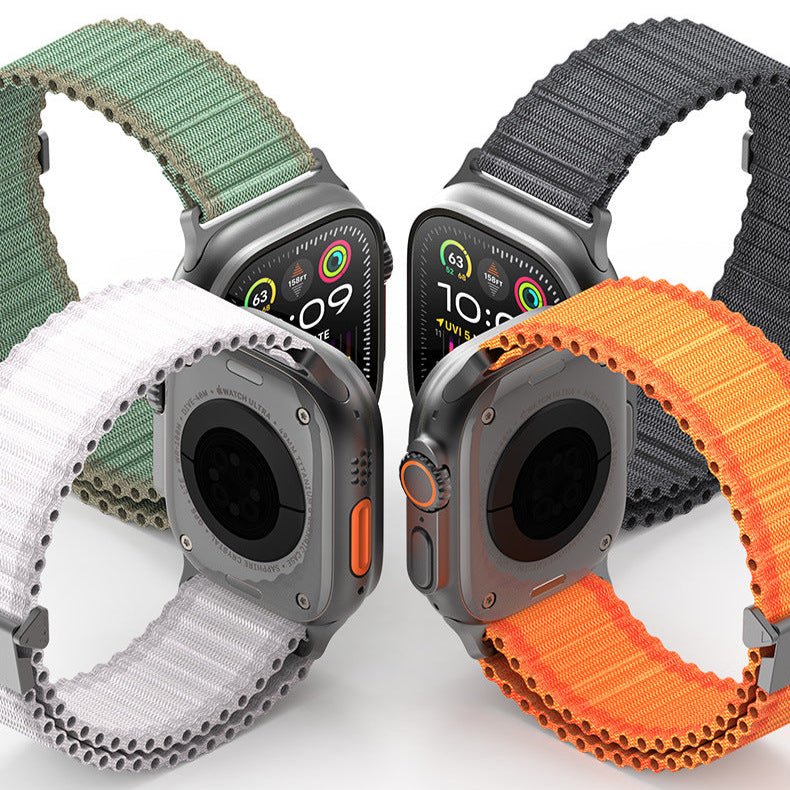 Bracelet à boucle, en nylon, style tactique et sécurisé, pour Apple Watch, ajustable, modèle Destry - La Boutique du Bracelet