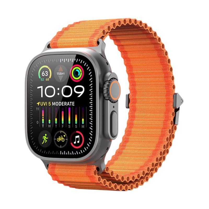 Bracelet à boucle, en nylon, style tactique et sécurisé, pour Apple Watch, ajustable, modèle Destry - La Boutique du Bracelet