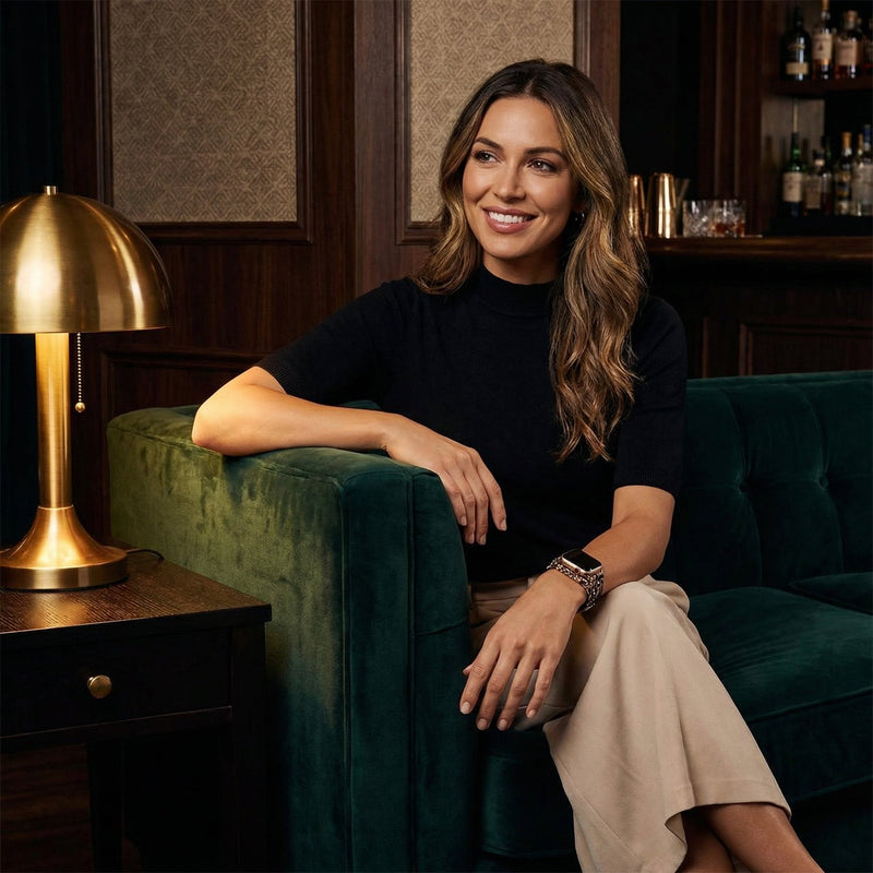 Apple Watch-armbånd med strass til kvinder, model Mélona