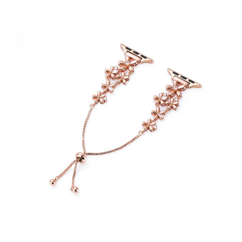 Bracelet Apple Watch, au style fleuri, été printemps, pétales de fleu, modèle Filie - La Boutique du Bracelet