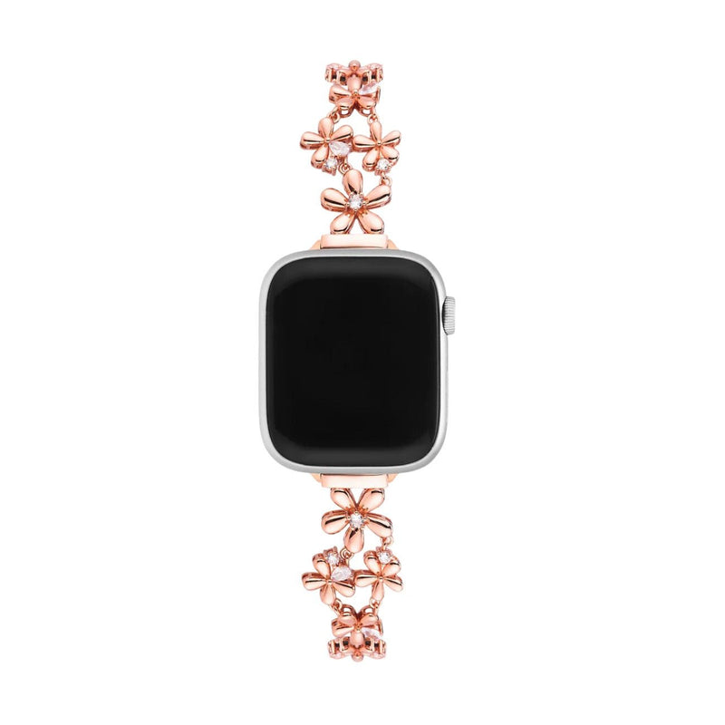 Bracelet Apple Watch, au style fleuri, été printemps, pétales de fleu, modèle Filie - La Boutique du Bracelet
