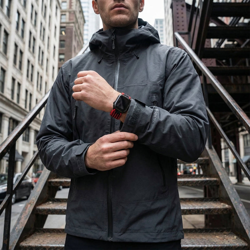 Bracelet Apple Watch, en nylon à motif, mixte, boucle tactique, modèle Nélo