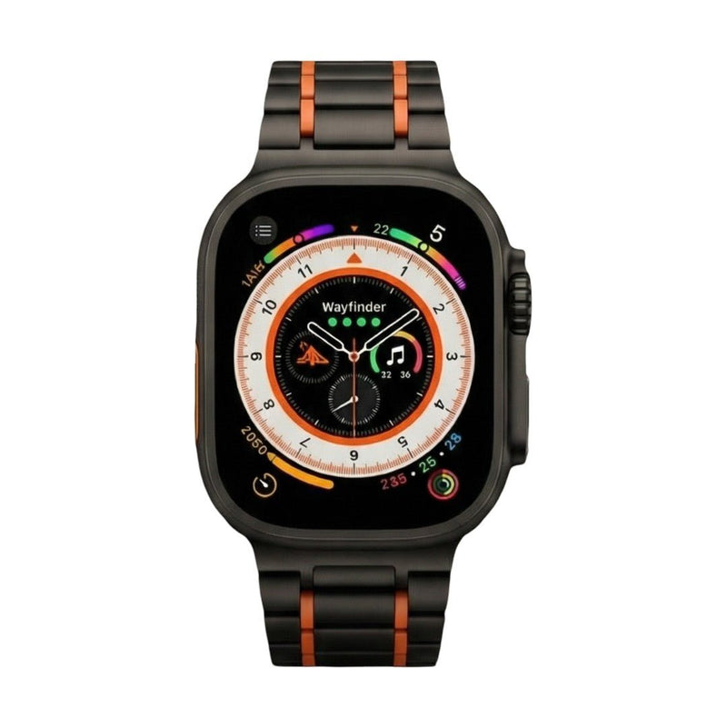 Bracelet Apple Watch magnétique en métal, design élégant à maillons, confort ajustable, modèle Hask