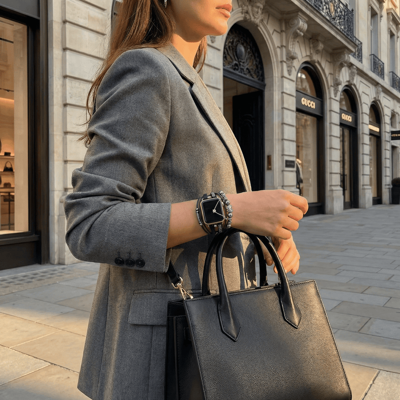 Armband für Apple Watch, mehrreihig, mit mehreren Charms, für Damen, Modell Fidi