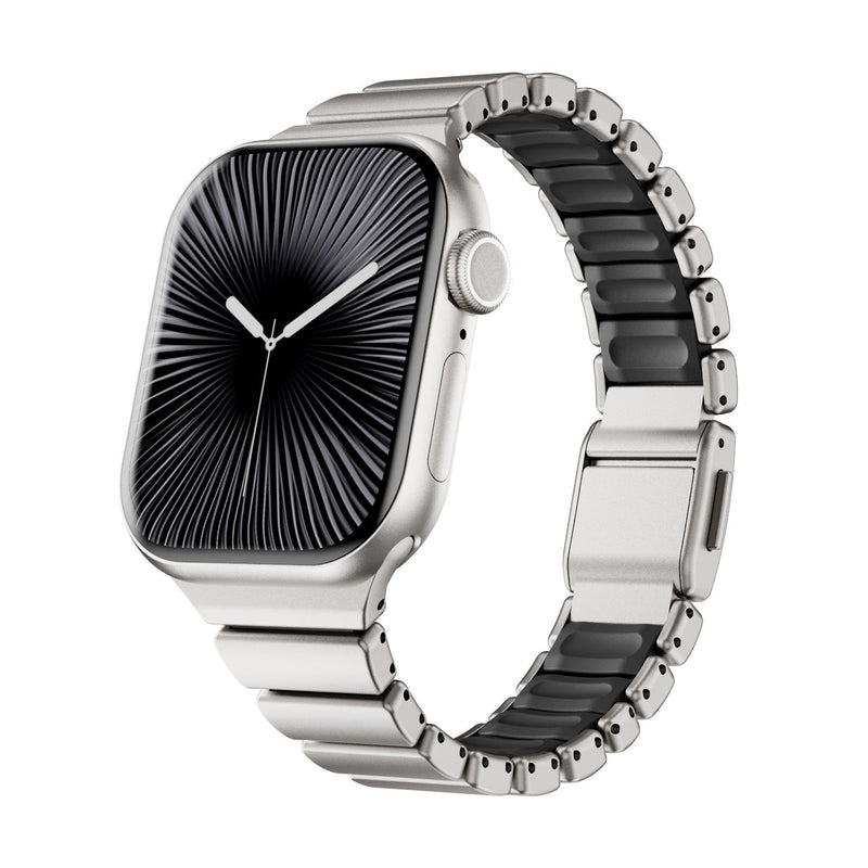Premium Stainless Steel and FKM Apple Watch Bracelet, for Apple Watch, flexible and durable design, Sigone model