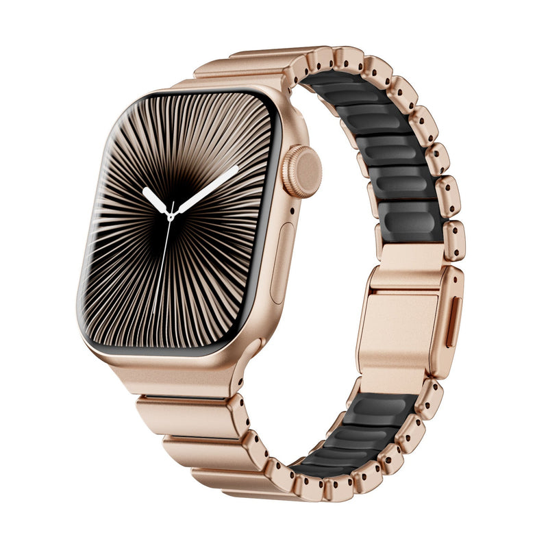 Premium Stainless Steel and FKM Apple Watch Bracelet, for Apple Watch, flexible and durable design, Sigone model