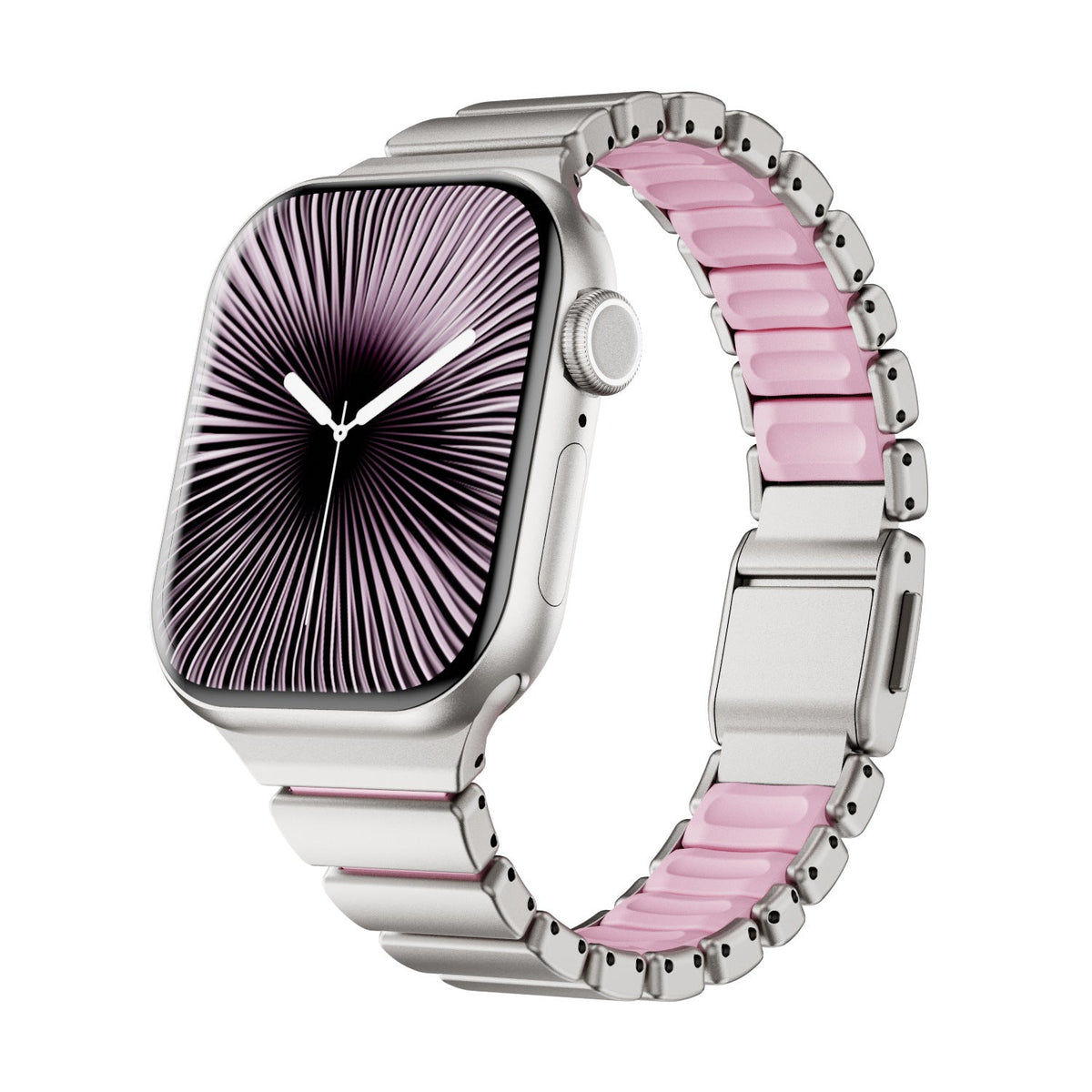 Premium βραχιόλι Apple Watch από ανοξείδωτο ατσάλι και FKM, για Apple Watch, ευέλικτος και ανθεκτικός σχεδιασμός, μοντέλο Sigone