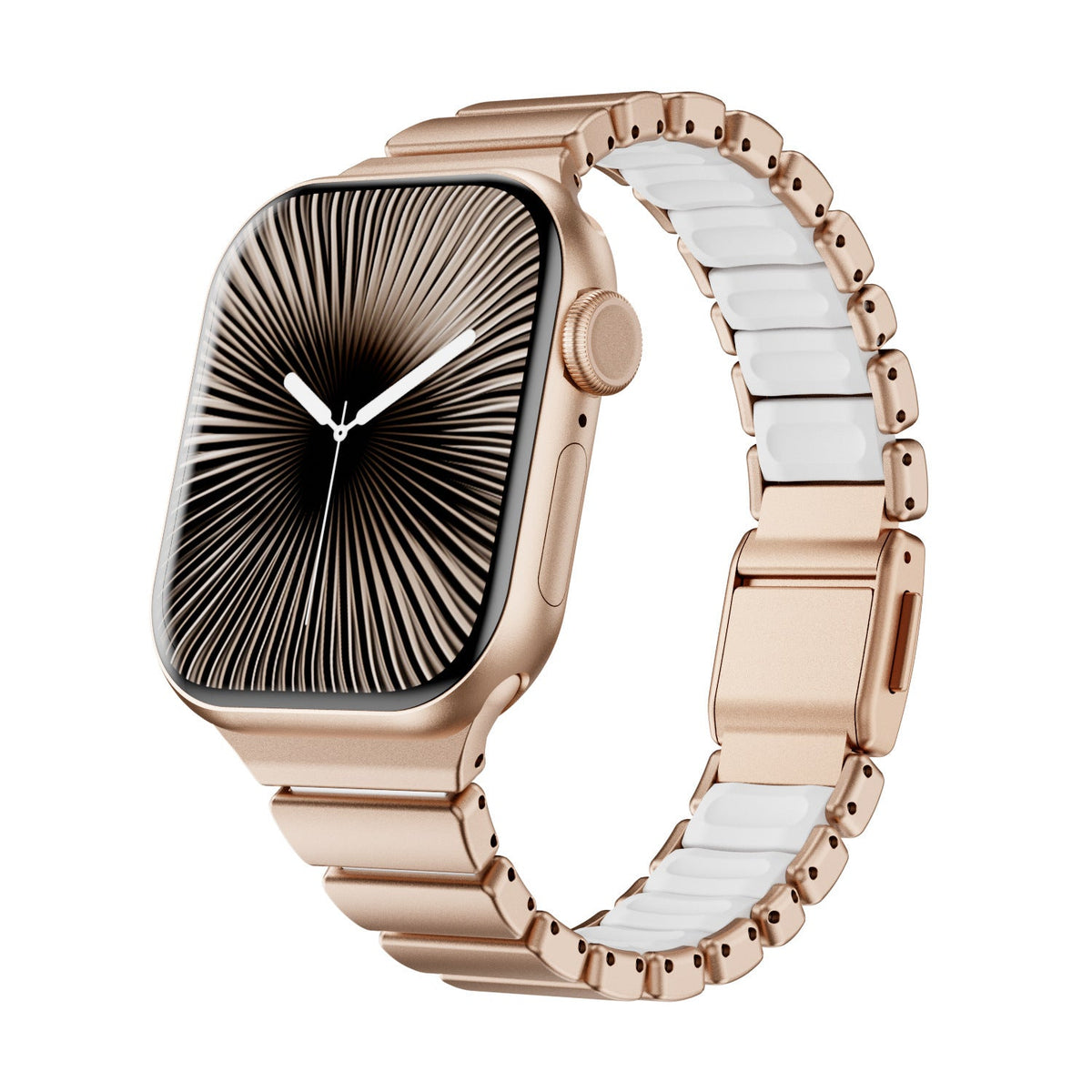 Premium βραχιόλι Apple Watch από ανοξείδωτο ατσάλι και FKM, για Apple Watch, ευέλικτος και ανθεκτικός σχεδιασμός, μοντέλο Sigone