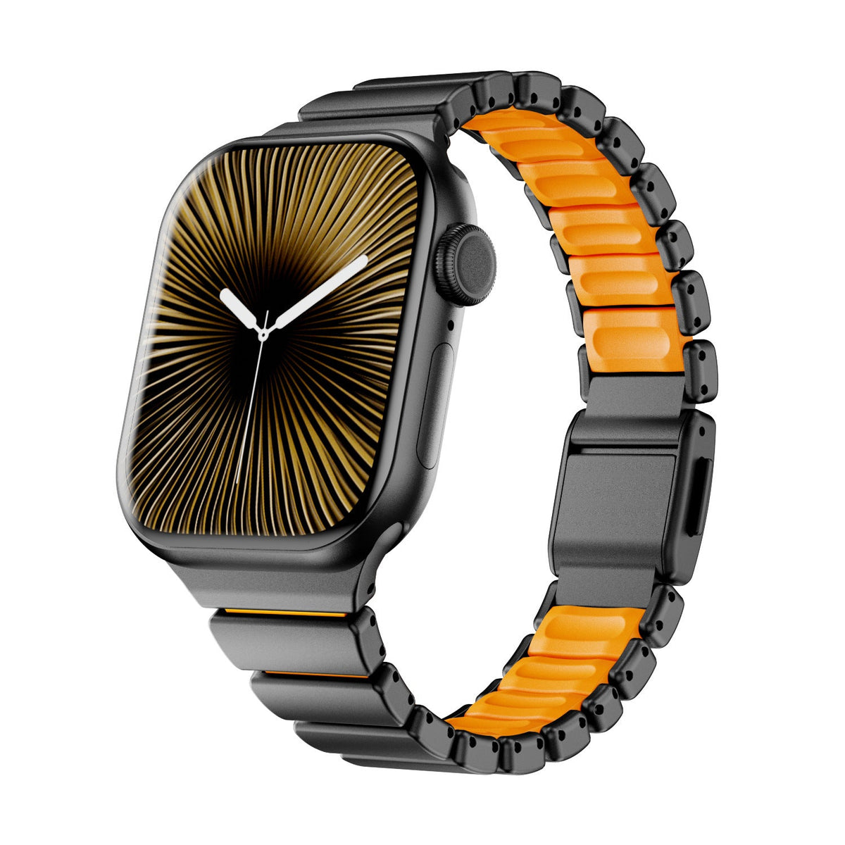 Premium βραχιόλι Apple Watch από ανοξείδωτο ατσάλι και FKM, για Apple Watch, ευέλικτος και ανθεκτικός σχεδιασμός, μοντέλο Sigone
