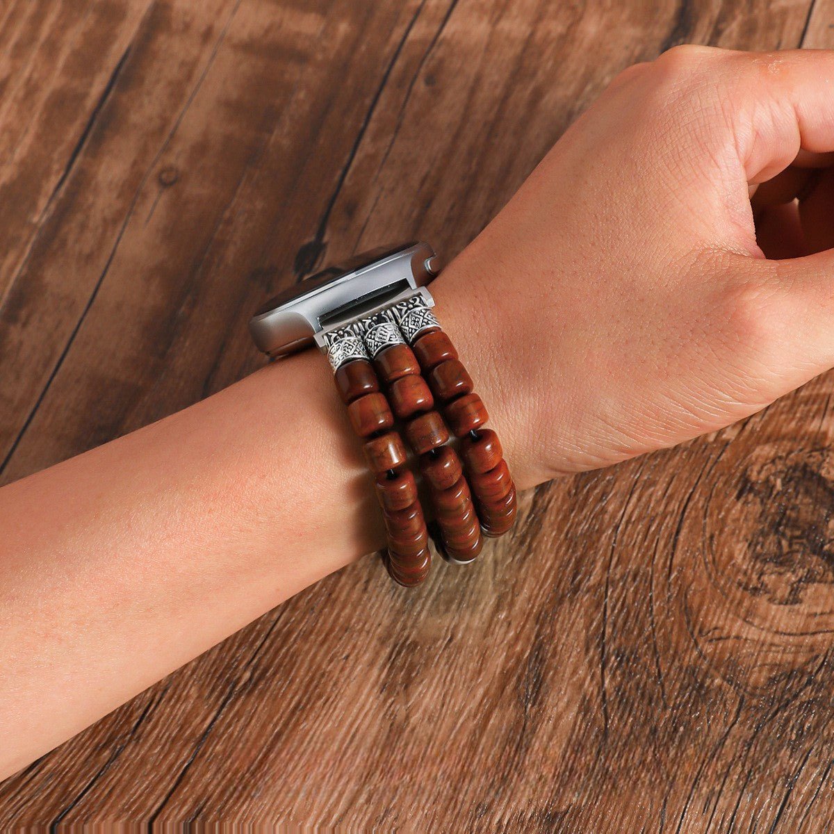 Bracelet en os de yak pour montre connectée, perle Dzi tibétaine, style ethnique, modèle Yak