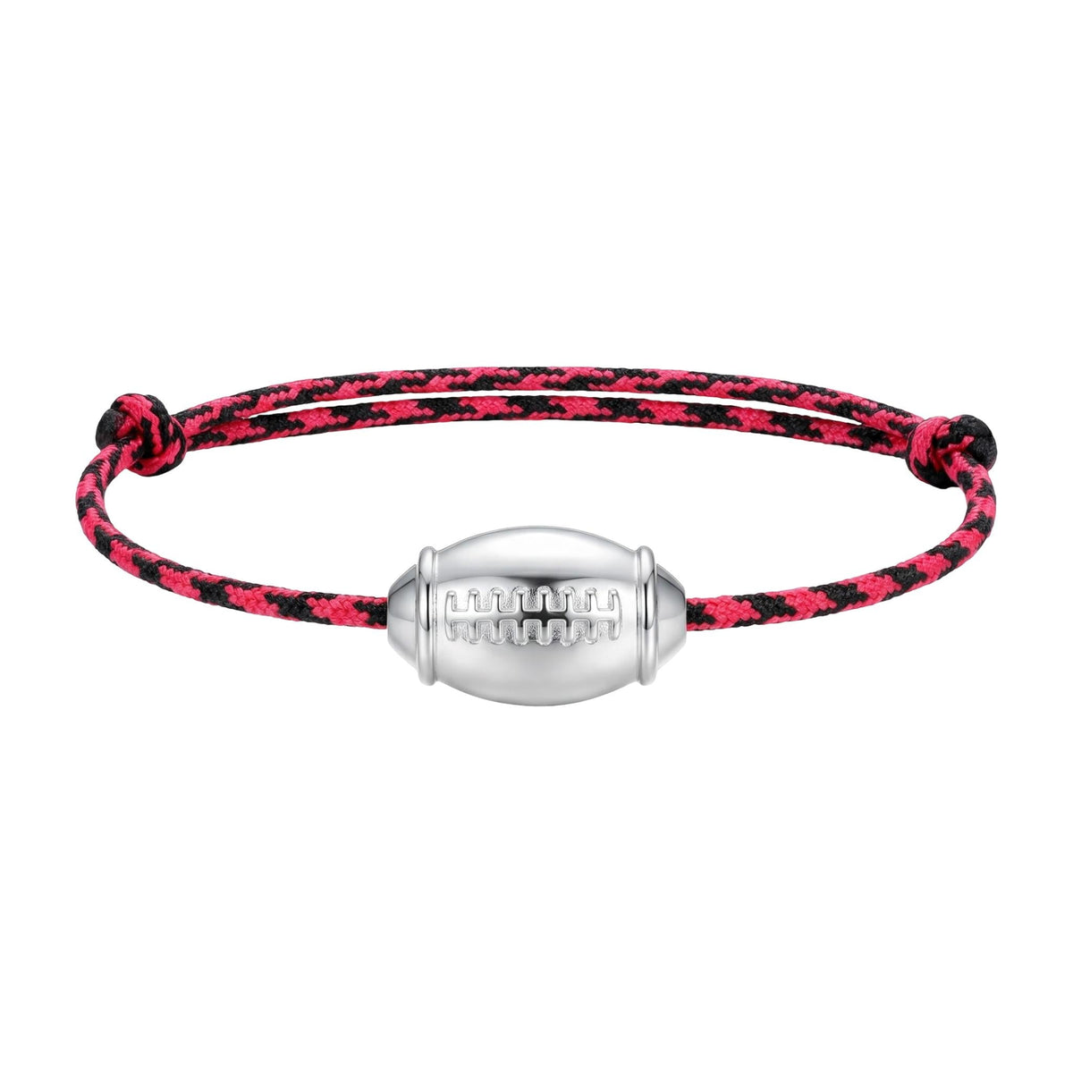 Bracelet cordon à motif rugby, bracelet ballon de rugby, style sportif, bracelet d'équipe, modèle Damian