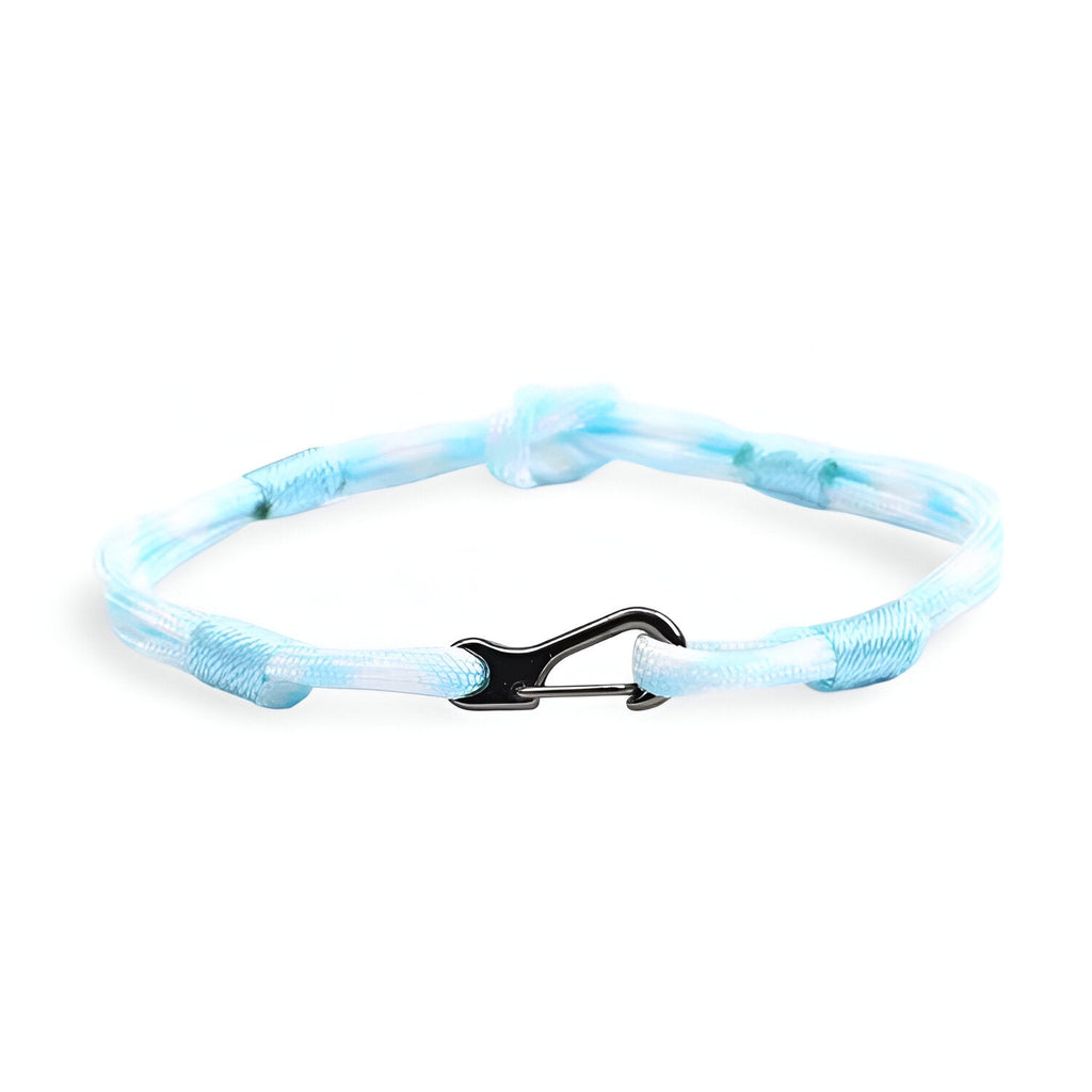 Bracelet cordon à nœud et à mousqueton, pour homme, modèle Parker - La Boutique du Bracelet