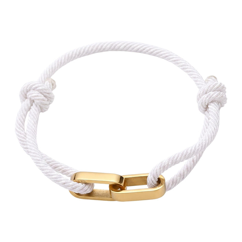 Adjustable Cord Bracelet, Customizable Stainless Steel, Personalized Engraved Jewelry, Unique Gift, Wrist Accessory, Pacore Model