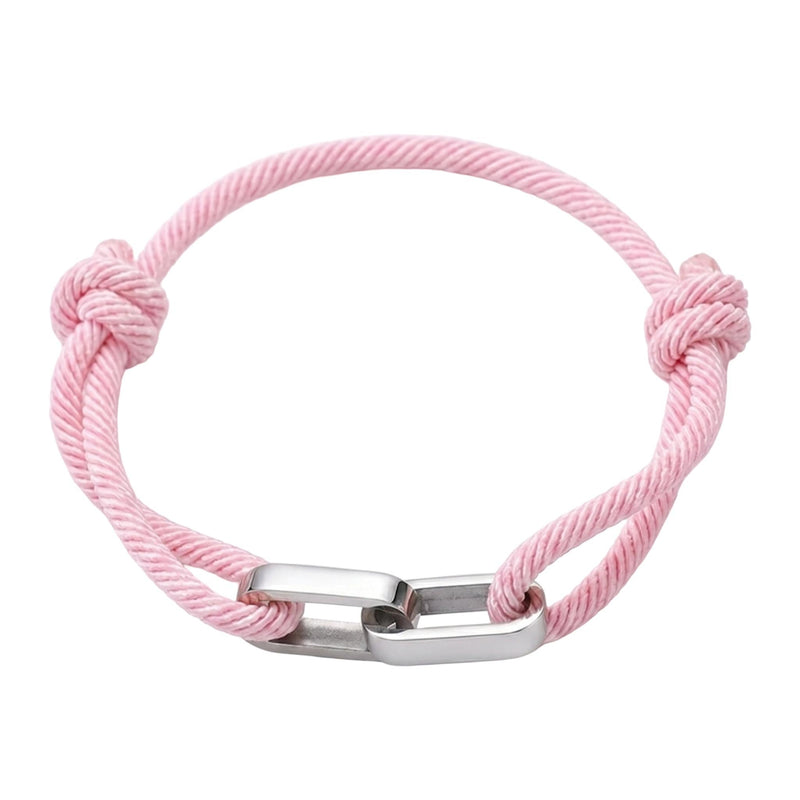 Adjustable Cord Bracelet, Customizable Stainless Steel, Personalized Engraved Jewelry, Unique Gift, Wrist Accessory, Pacore Model