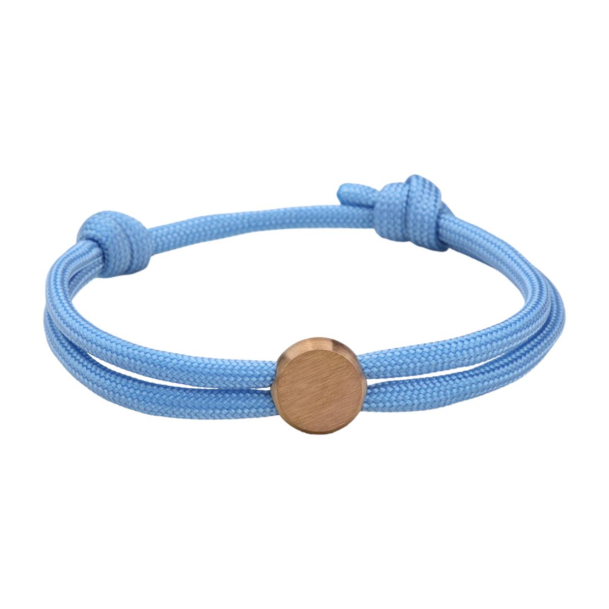 Bracelet Cordon Ajustable, Médaillon Acier Inoxydable, Bijou Personnalisable, Gravure Offerte, Cadeau Unique, modèle Marsin
