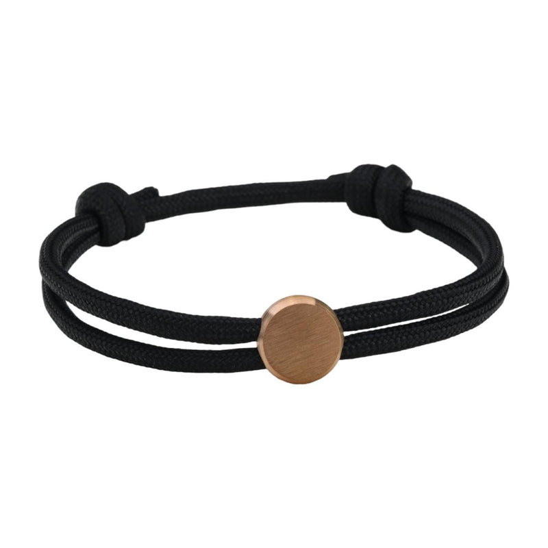 Bracelet Cordon Ajustable, Médaillon Acier Inoxydable, Bijou Personnalisable, Gravure Offerte, Cadeau Unique, modèle Marsin