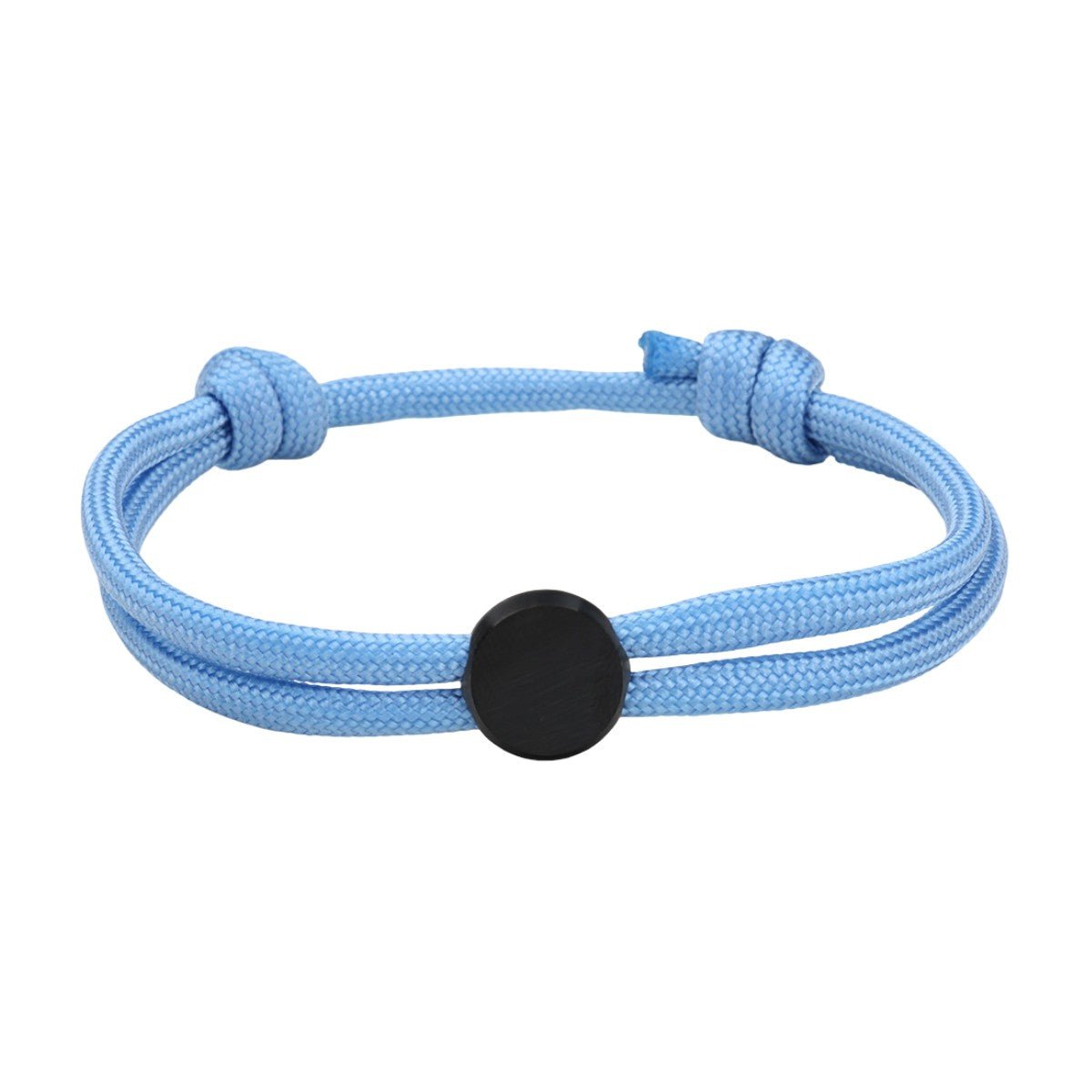 Bracelet Cordon Ajustable, Médaillon Acier Inoxydable, Bijou Personnalisable, Gravure Offerte, Cadeau Unique, modèle Marsin