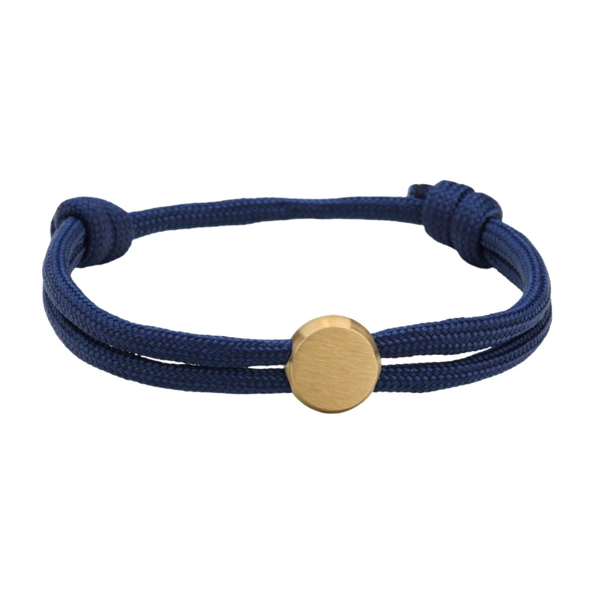 Bracelet Cordon Ajustable, Médaillon Acier Inoxydable, Bijou Personnalisable, Gravure Offerte, Cadeau Unique, modèle Marsin