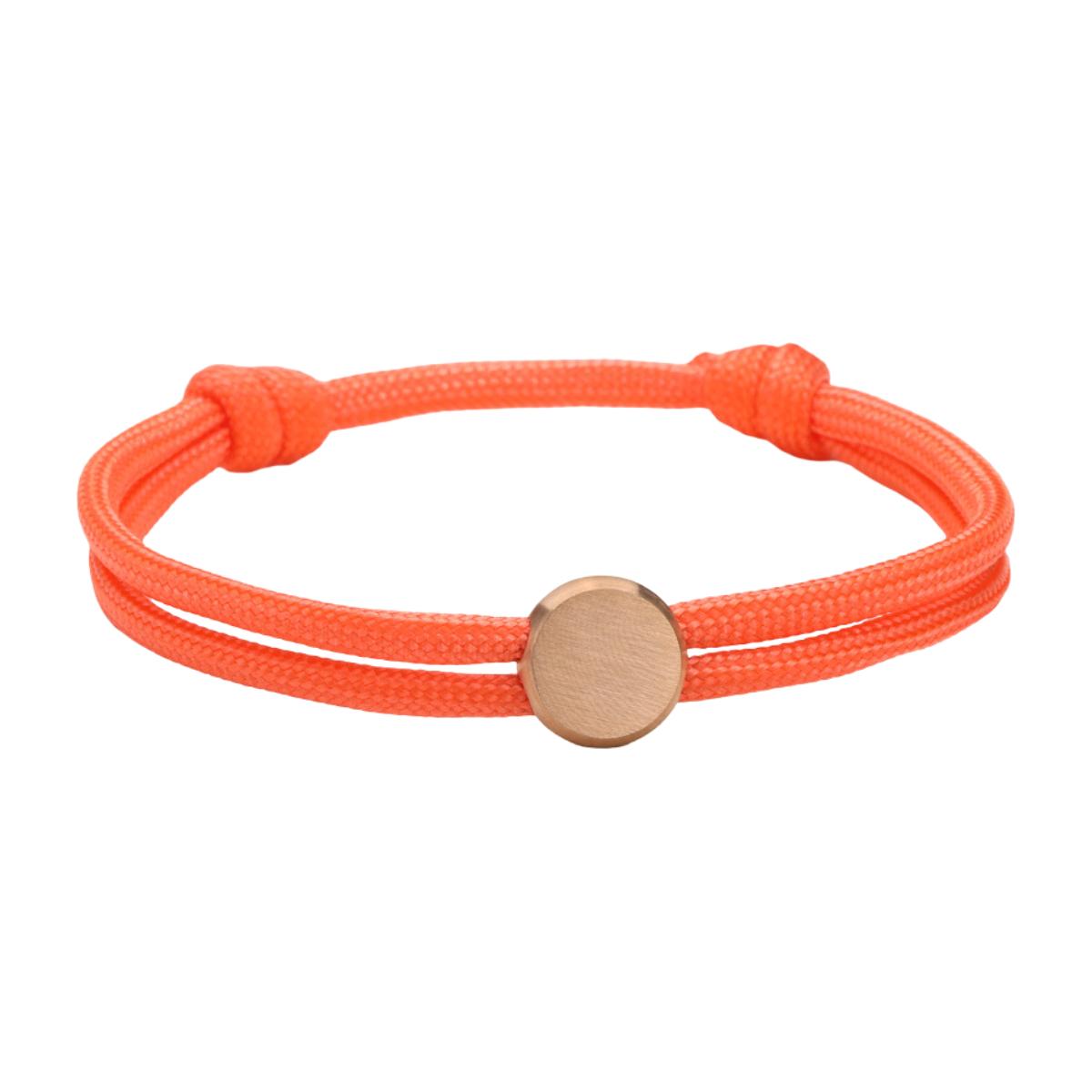 Bracelet Cordon Ajustable, Médaillon Acier Inoxydable, Bijou Personnalisable, Gravure Offerte, Cadeau Unique, modèle Marsin