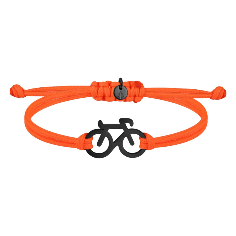 Fahrrad-Armband mit Kordel, Schmuck für Radsportler aus Edelstahl, Accessoire für Radsportbegeisterte, verstellbares Sportarmband, Geschenkidee für Radfahrer, Modell Raymond