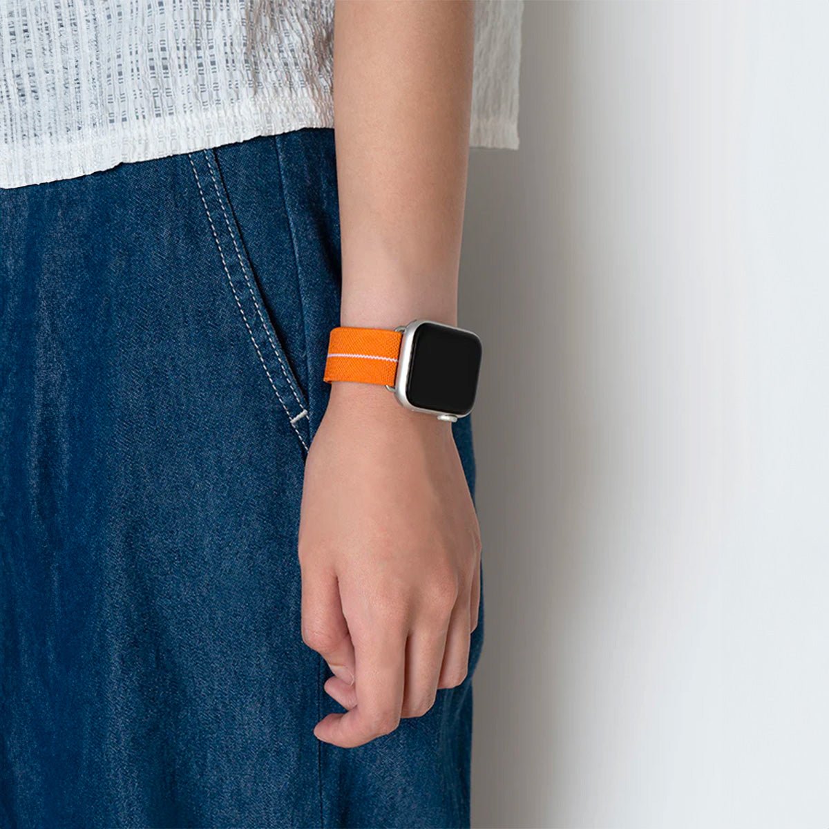 Bracelet de montre connectée, Apple Watch, bracelet parachute, en nylon, boucle technique, modèle Arès - La Boutique du Bracelet
