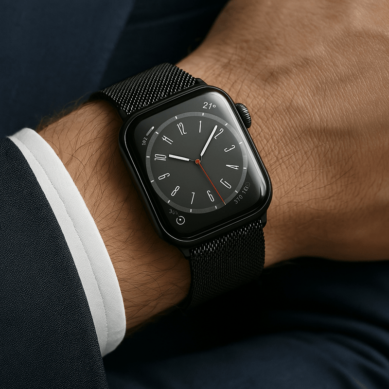 Pulsera para Apple Watch, de acero inoxidable, unisex, modelo Vyrn