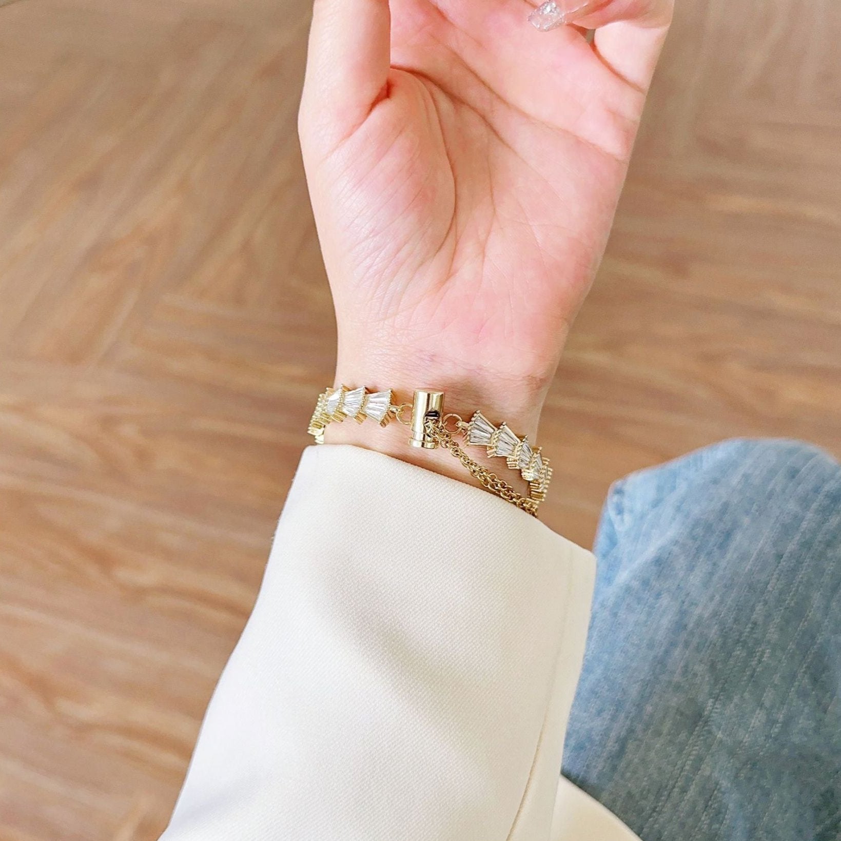 Bracelet de montre connectée, Apple Watch, en acier inoxydable, pour femme, modèle Ofelia - La Boutique du Bracelet
