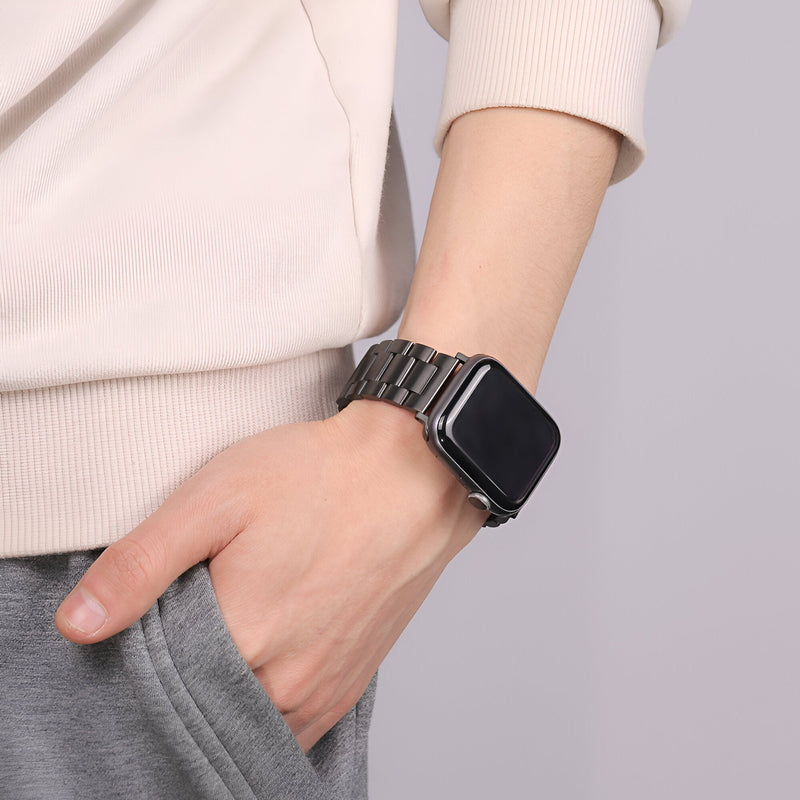 Pulsera para Apple Watch, de acero inoxidable, para hombre, modelo Kino