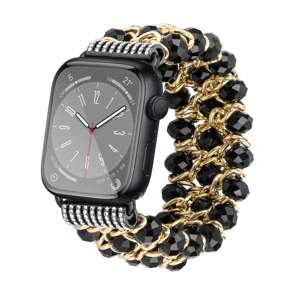Bracelet de montre connectée, Apple Watch, en perles de cristal, pour femme, modèle Crisis - La Boutique du Bracelet