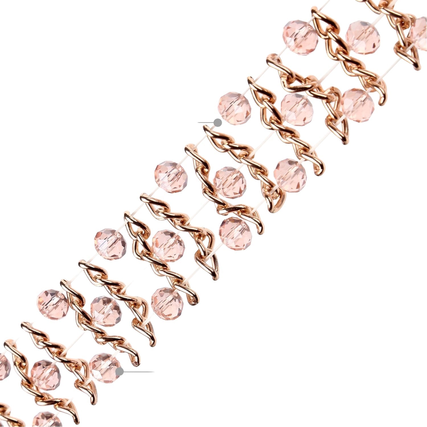 Bracelet de montre connectée, Apple Watch, en perles de cristal, pour femme, modèle Crisis - La Boutique du Bracelet