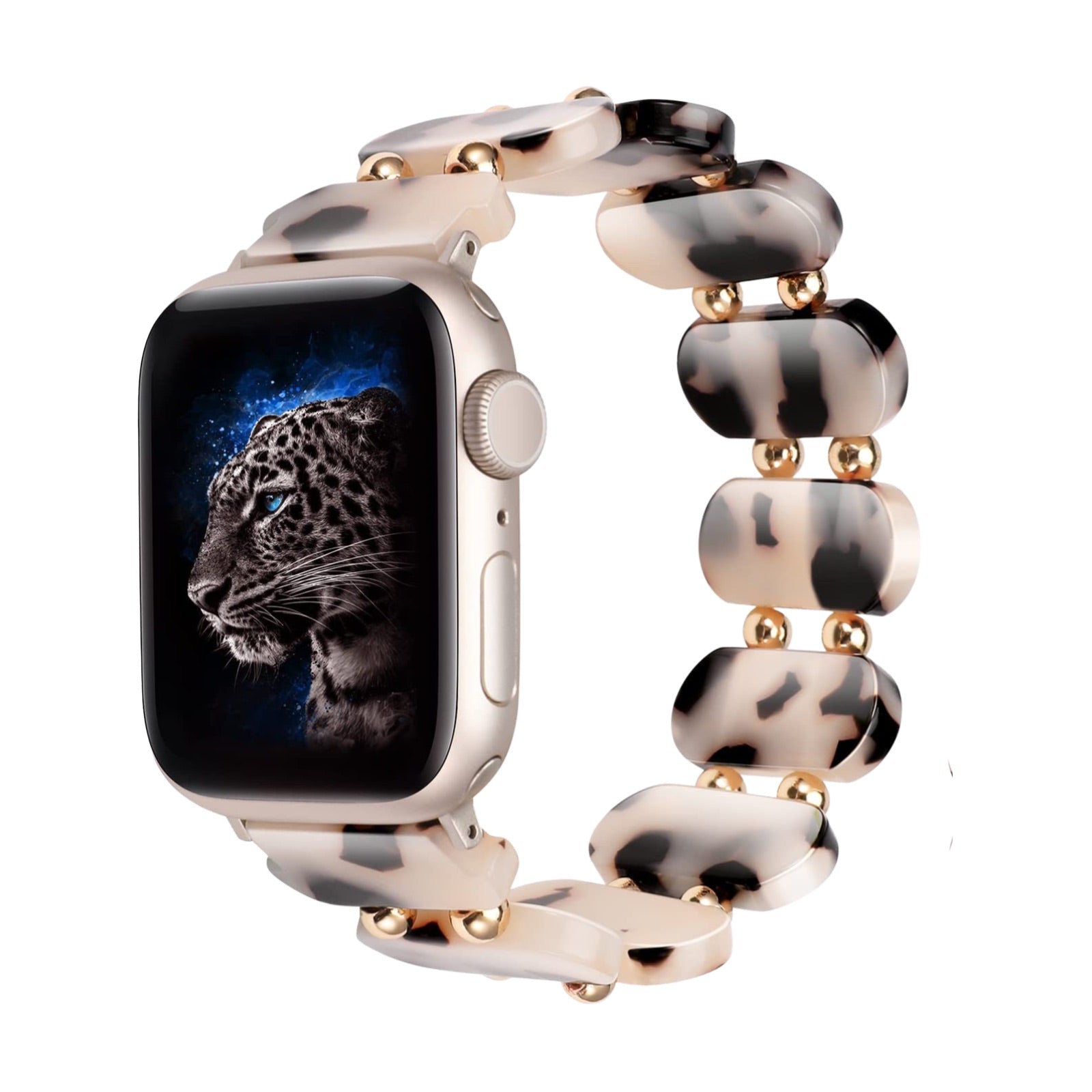 Bracelet de montre connectée, Apple Watch, en résine, pour femme, style sauvage, modèle Lokou - La Boutique du Bracelet