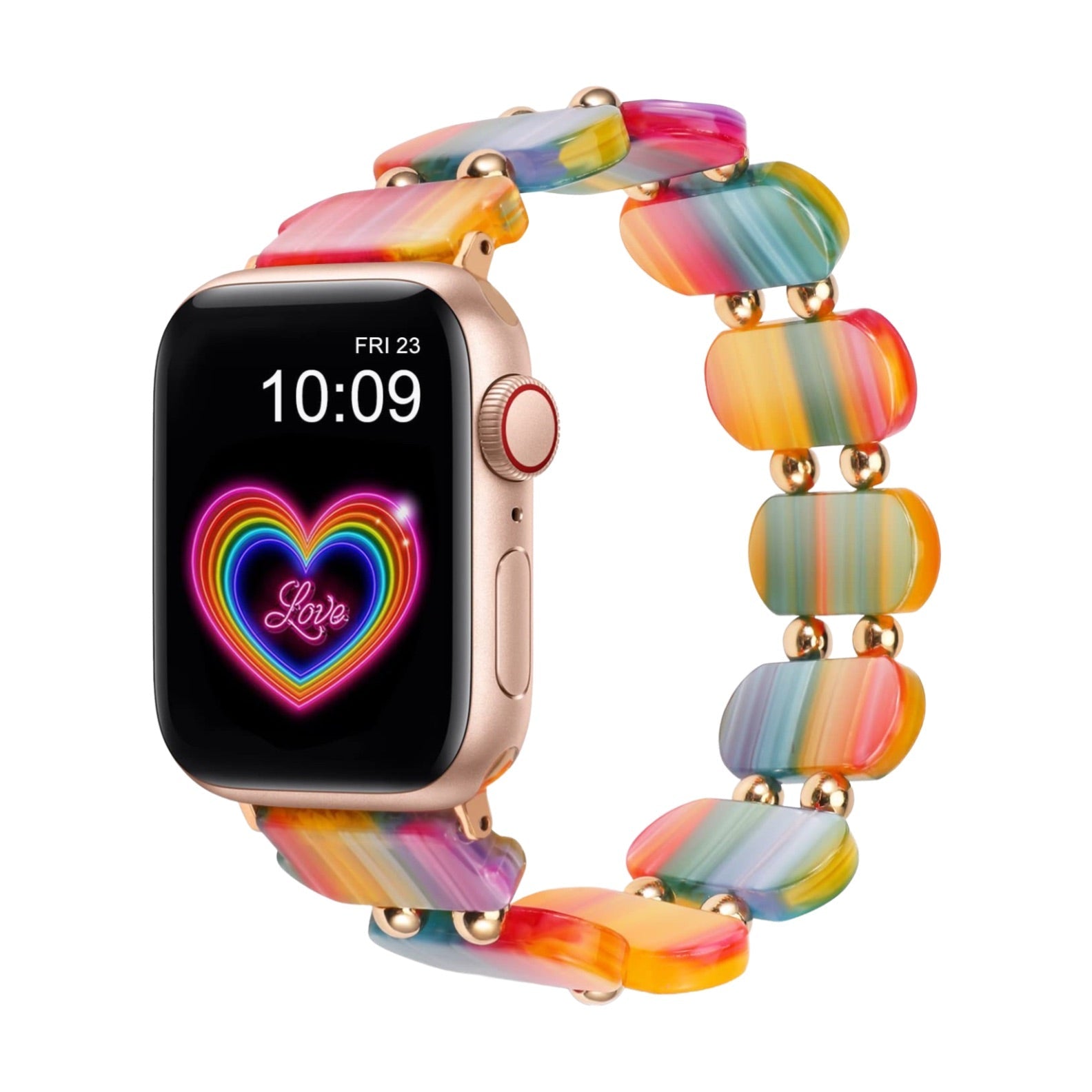 Bracelet de montre connectée, Apple Watch, en résine, pour femme, style sauvage, modèle Lokou - La Boutique du Bracelet