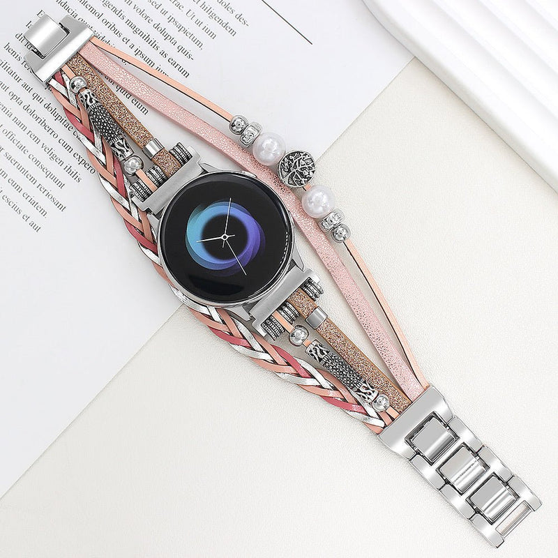 Bracelet de montre connectée, Samsung Watch, arbre de vie, multi - rangs, pour femme, modèle Ilouna - La Boutique du Bracelet