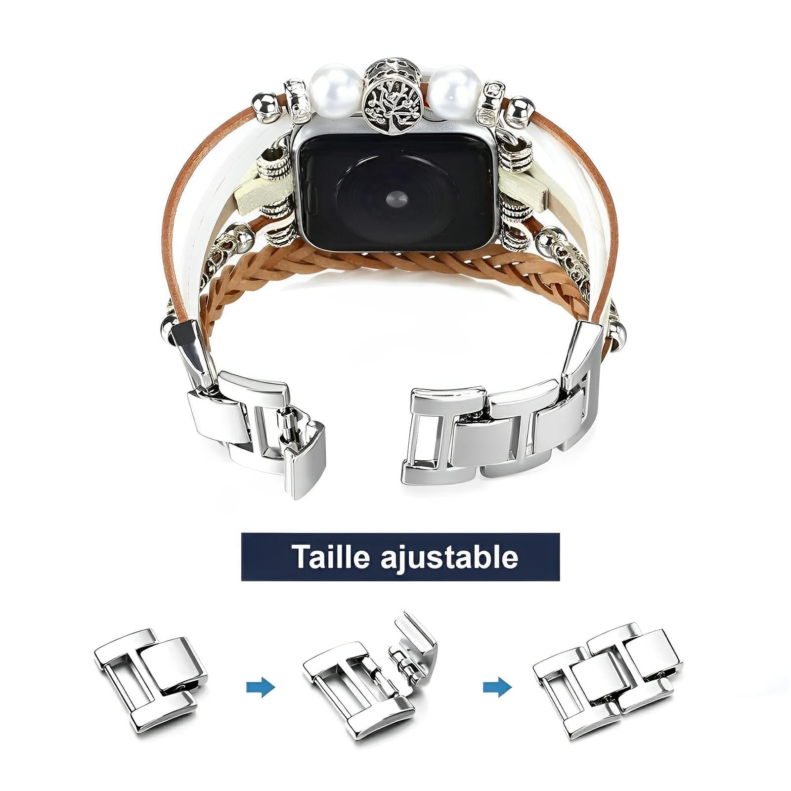 Bracelet de montre connectée, Samsung Watch, arbre de vie, multi - rangs, pour femme, modèle Ilouna - La Boutique du Bracelet