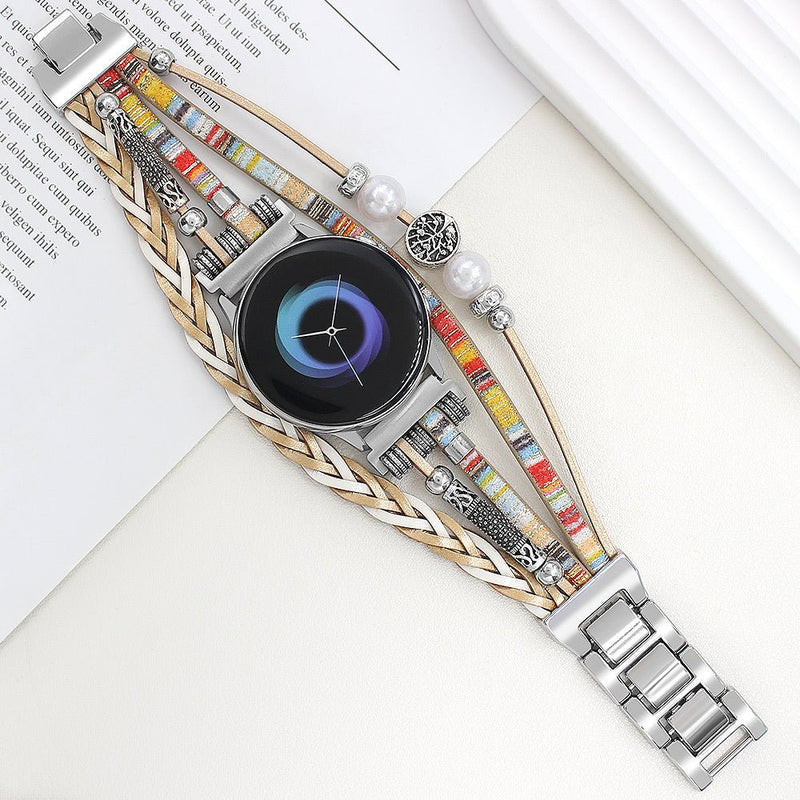 Bracelet de montre connectée, Samsung Watch, arbre de vie, multi - rangs, pour femme, modèle Ilouna - La Boutique du Bracelet