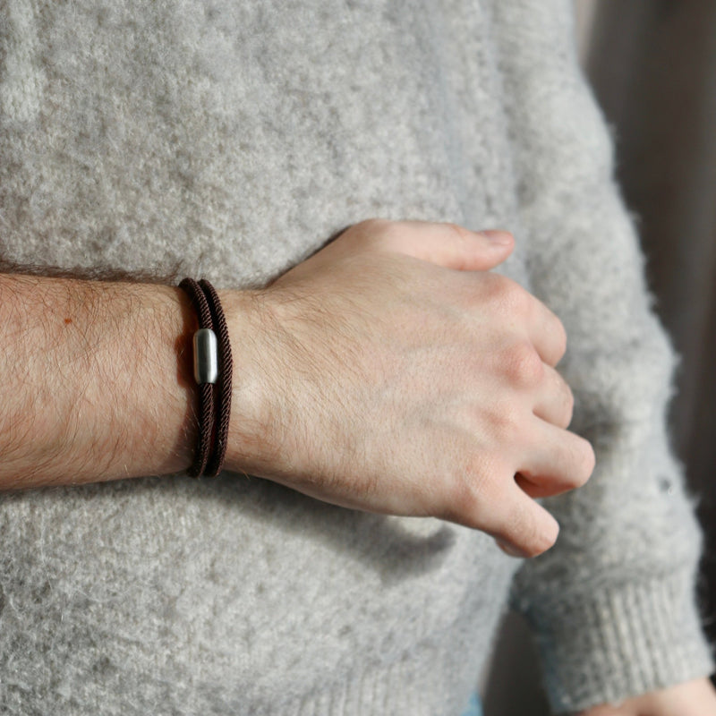 Doppeltes Nylonarmband, weich und modisch, Unisex, Modell Jin