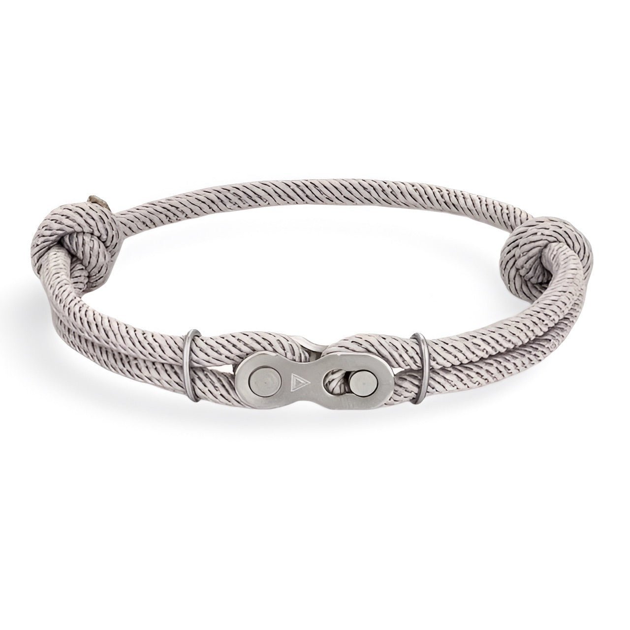 Bracelet double cordons, maillon chaîne de moto, pour homme, modèle Xavier - La Boutique du Bracelet