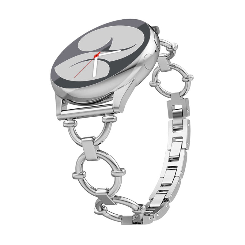 Bracelet en acier inoxydable chic, pour montre connectée, maillons ajustable, pour Samsung Galaxy Watch, modèle Minelus - La Boutique du Bracelet