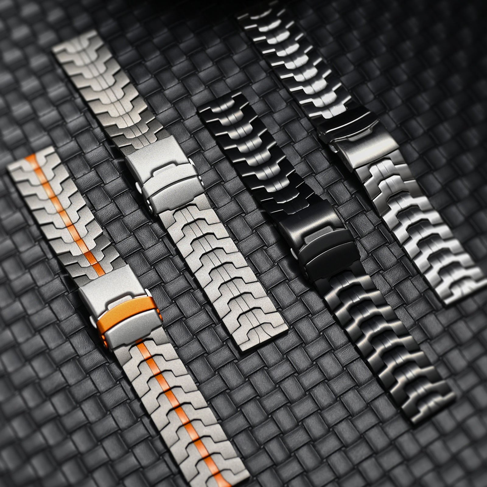 Bracelet en métal renforcé haute technologie, pour montre connectée, fermoir papillon, pour Huawei Watch, modèle Burd - La Boutique du Bracelet