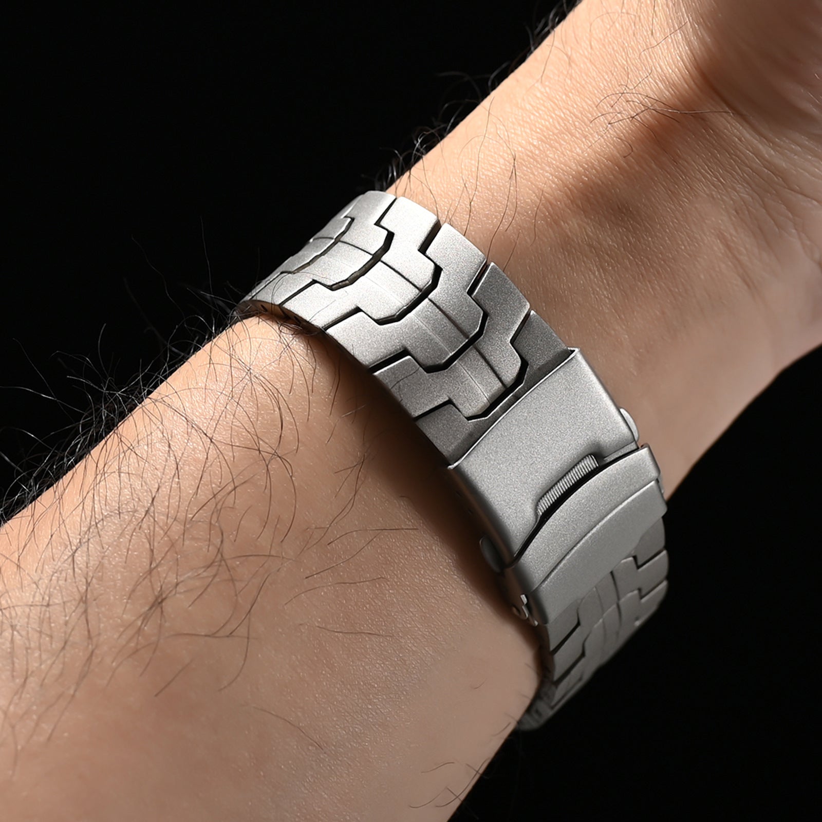 Bracelet en métal renforcé haute technologie, pour montre connectée, fermoir papillon, pour Huawei Watch, modèle Burd - La Boutique du Bracelet