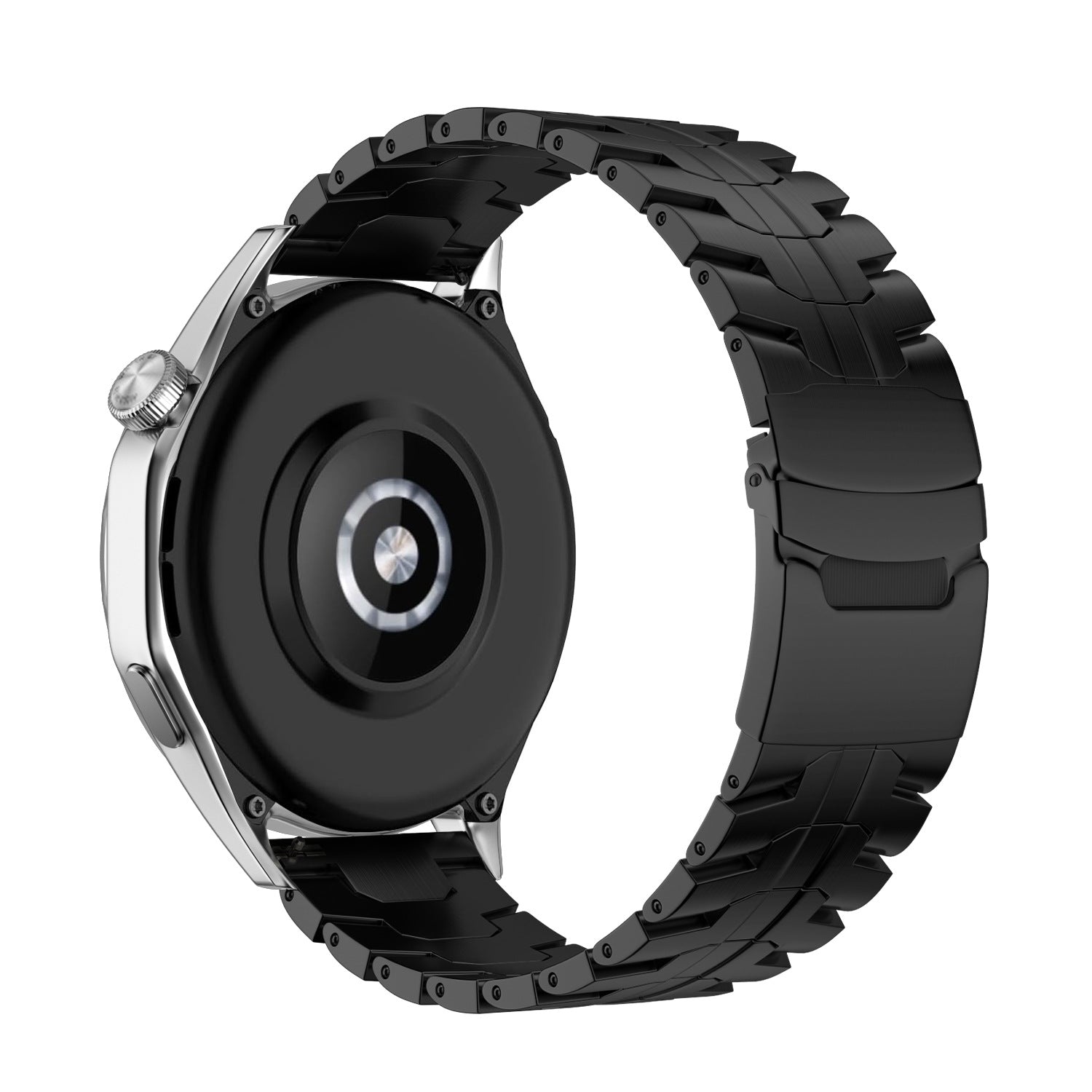 Bracelet en métal renforcé haute technologie, pour montre connectée, fermoir papillon, pour Huawei Watch, modèle Burd - La Boutique du Bracelet